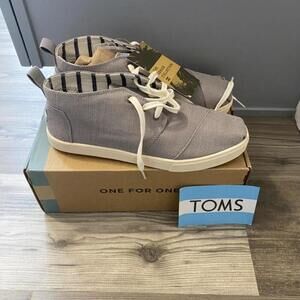 Toms Size 9.5 Comfort Shoes Women's Bota Morning Canvas Shoes Gray